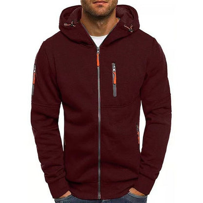 Mave | Men's Zip-Up Hoodie with Pockets and Drawstring