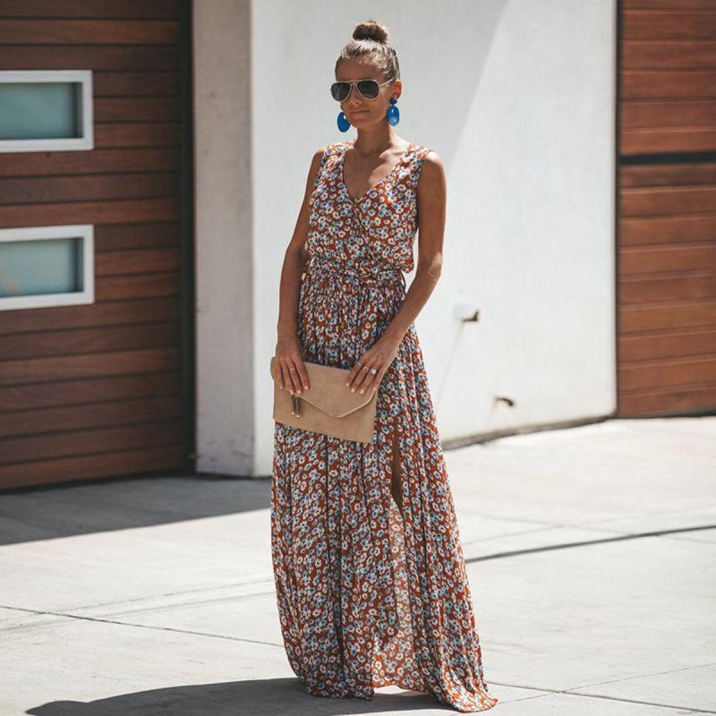 Vera | Women's Stylish Long Maxi Dress with Ruffle Detail