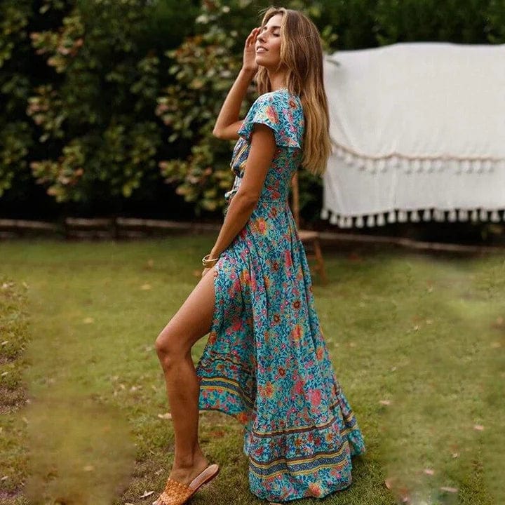 Veronica | Women's Maxi Dress with High Slit