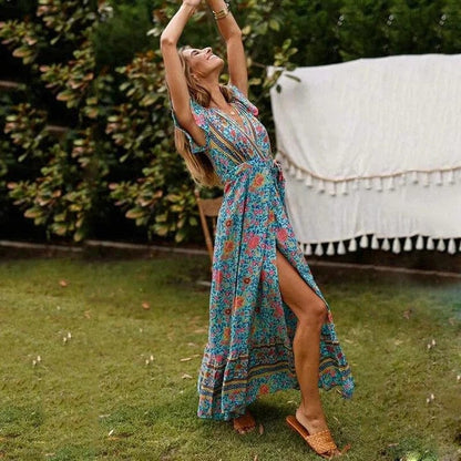 Veronica | Women's Maxi Dress with High Slit