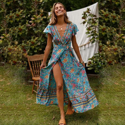 Veronica | Women's Maxi Dress with High Slit
