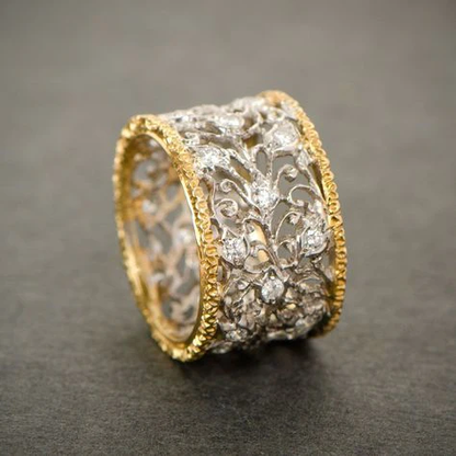 Teressa | Vintage Ivy Ring with Zircon