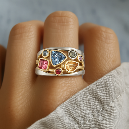 Vintage Ring with Bunter Zircon