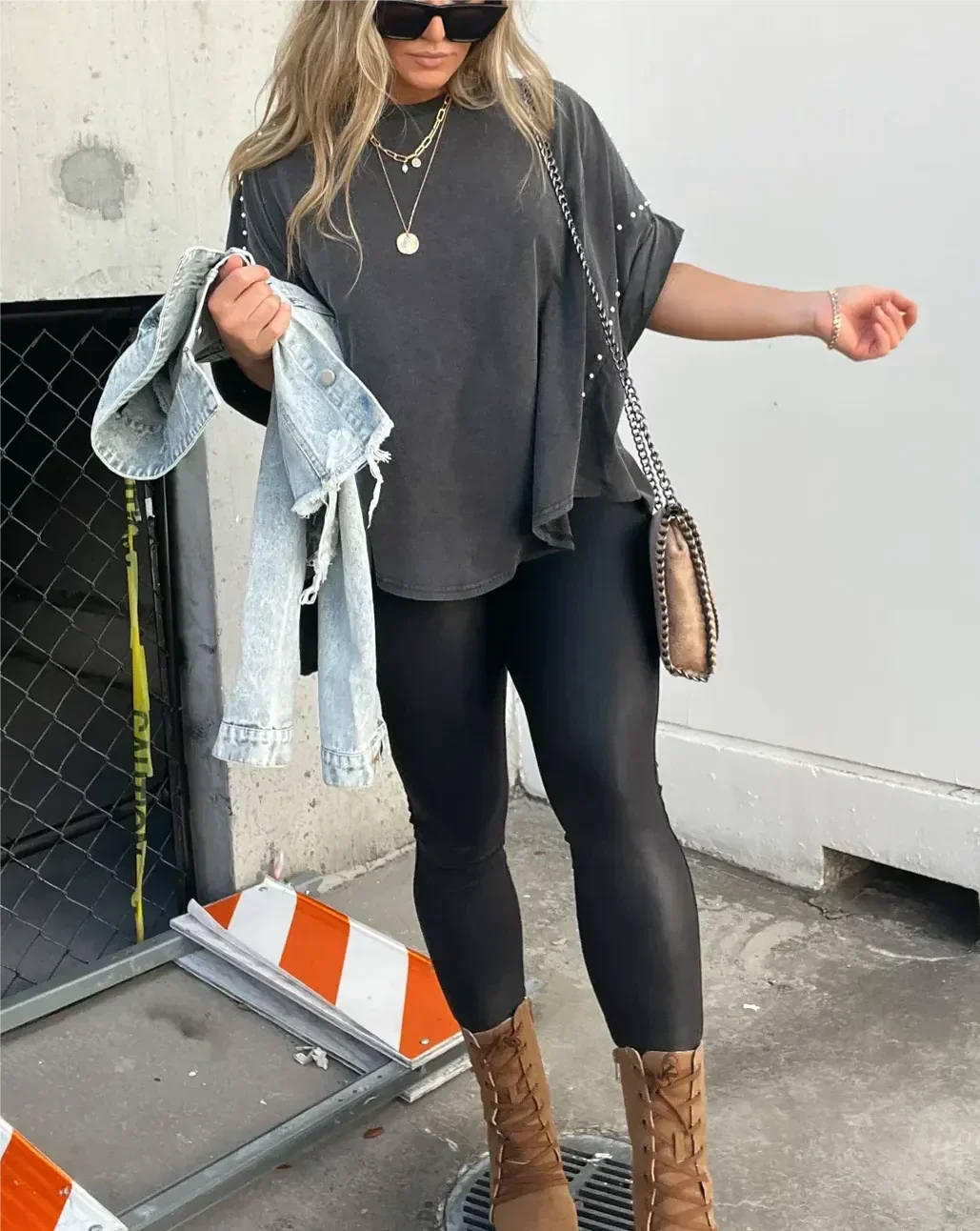 Isabelle | Women's Oversized T-shirt with Studs