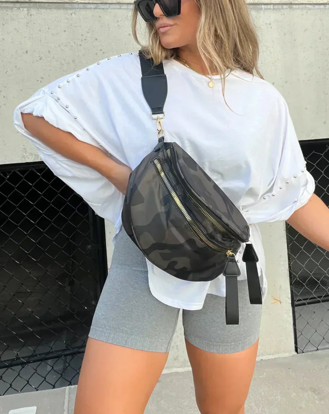 Isabelle | Women's Oversized T-shirt with Studs