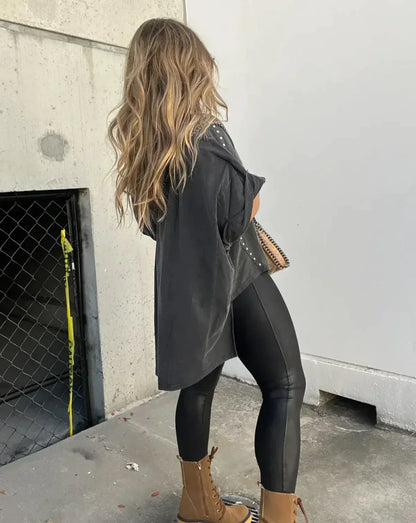 Isabelle | Women's Oversized T-shirt with Studs