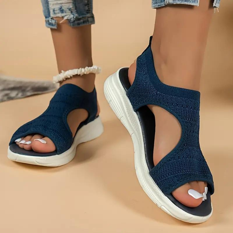 Women's Cushioned Open-Toe Sofia Cozy Sandals with Arch Support