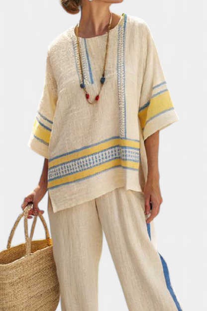 Marcella | Women's yellow and trousers