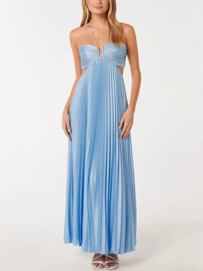 Tansy | Women's Summer Glow Halter Maxi Dress