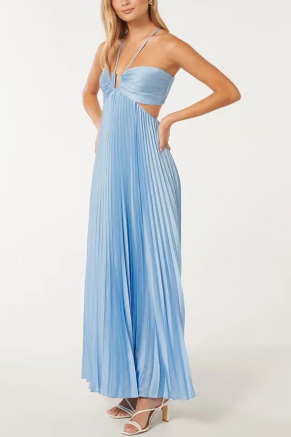 Tansy | Women's Summer Glow Halter Maxi Dress