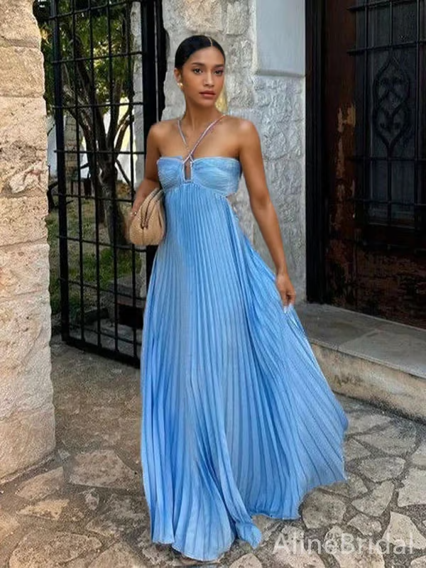 Tansy | Women's Summer Glow Halter Maxi Dress