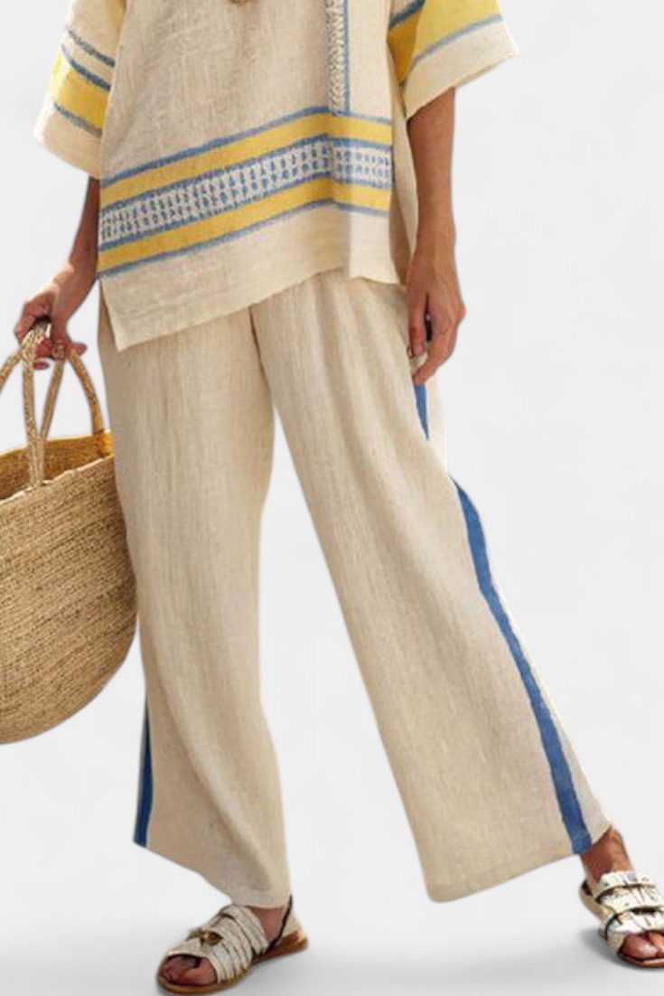 Marcella | Women's yellow and trousers