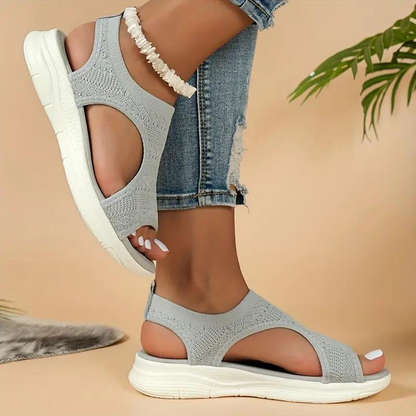Women's Cushioned Open-Toe Sofia Cozy Sandals with Arch Support