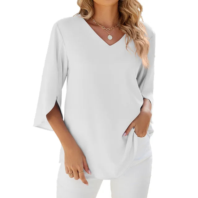 Belinda | Women's V-Neck Blouse