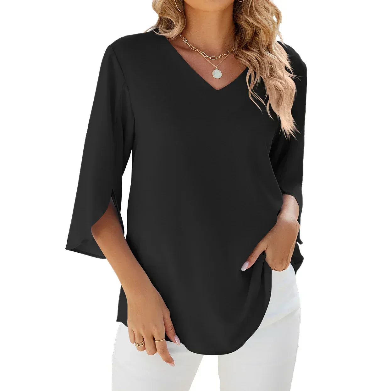 Cara | Women's V-neck Blouse