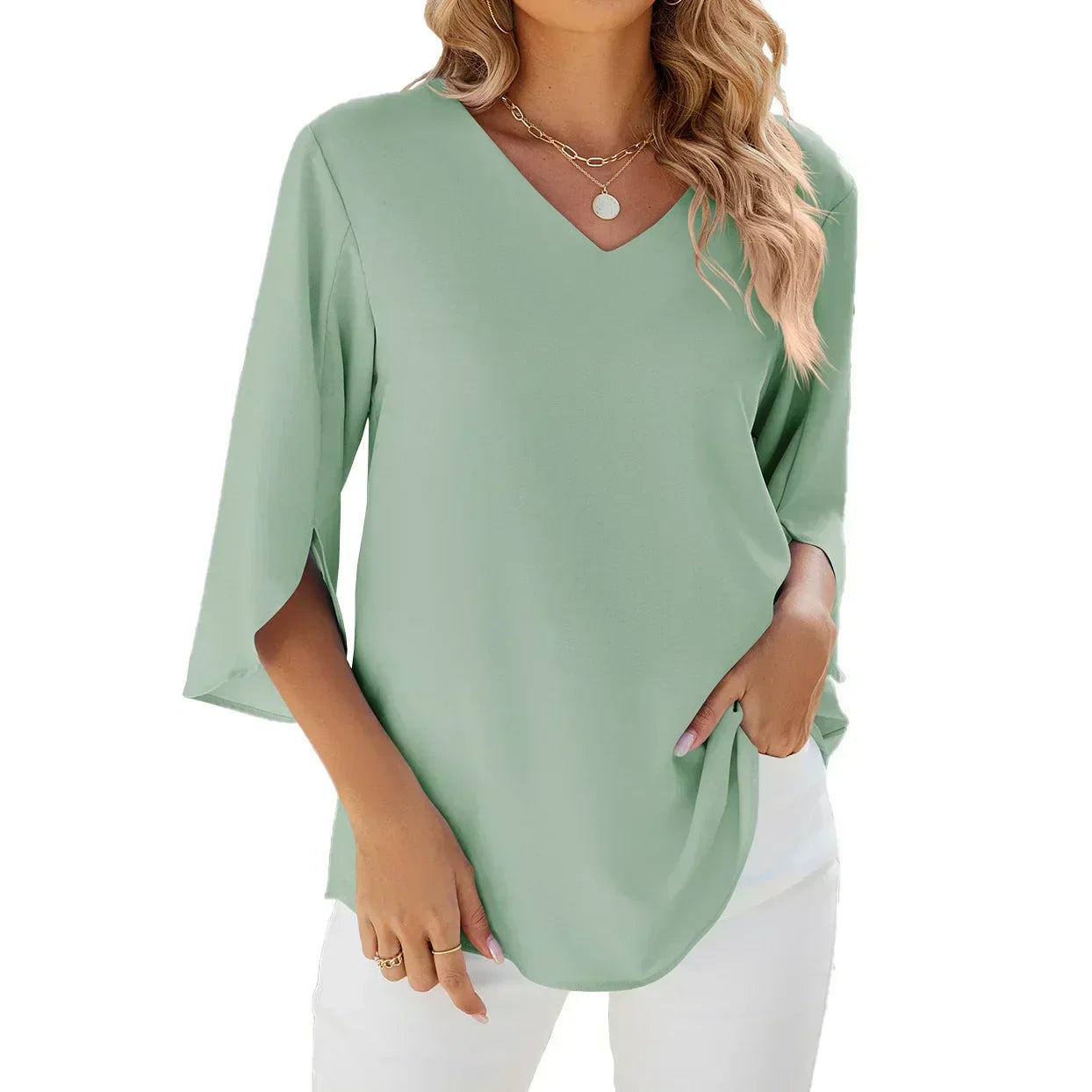 Carmen | Women's V-neck blouse
