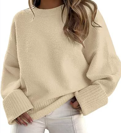 Mila | Women's Elegant Relaxed Jumper with Round Neck