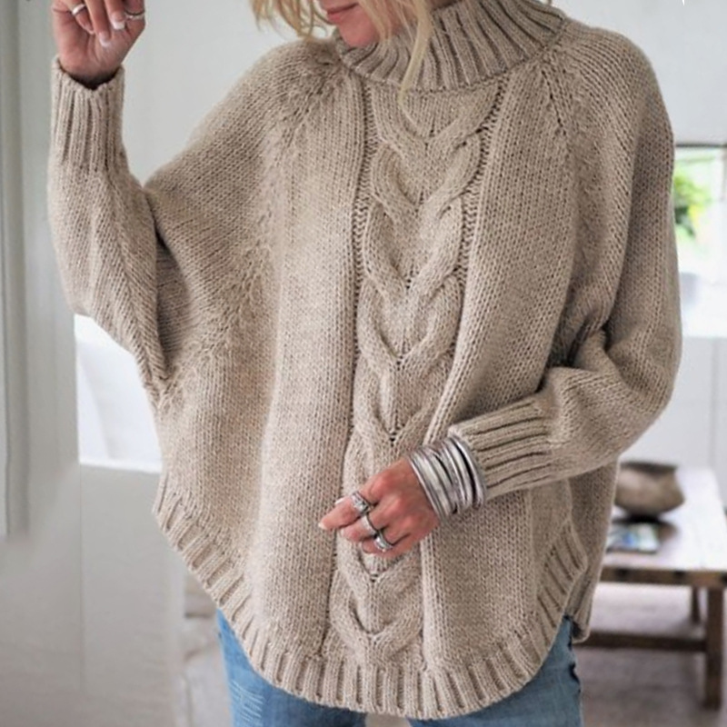 Heidi | Women's Longline Comfortable Vintage Cable Jumper