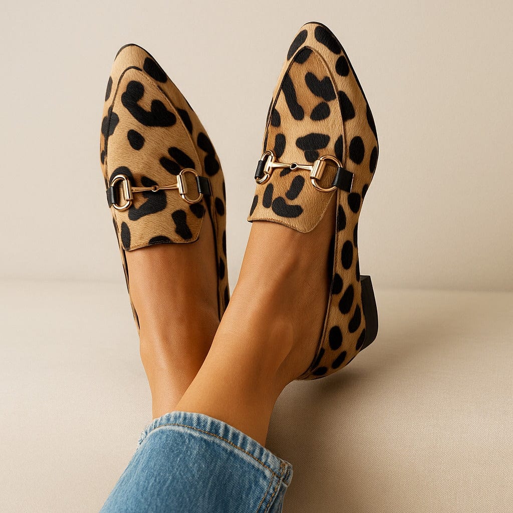 Giulia | Women's Lightweight Slip-On Trendy Printed Loafers