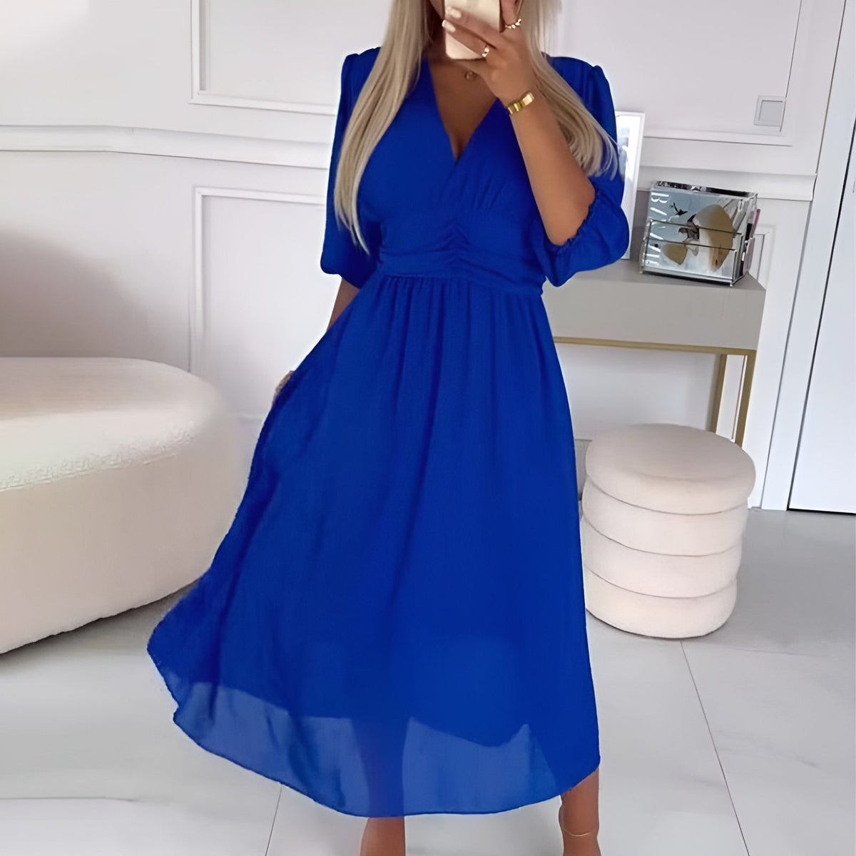 Isla | Women's Lightweight Silky Midi Dress