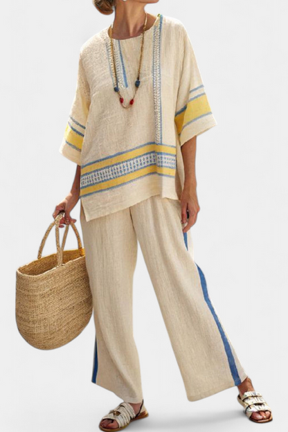 Marcella | Women's yellow and trousers