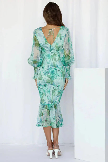 Amara | Women's Stunning Floral Midi Dress