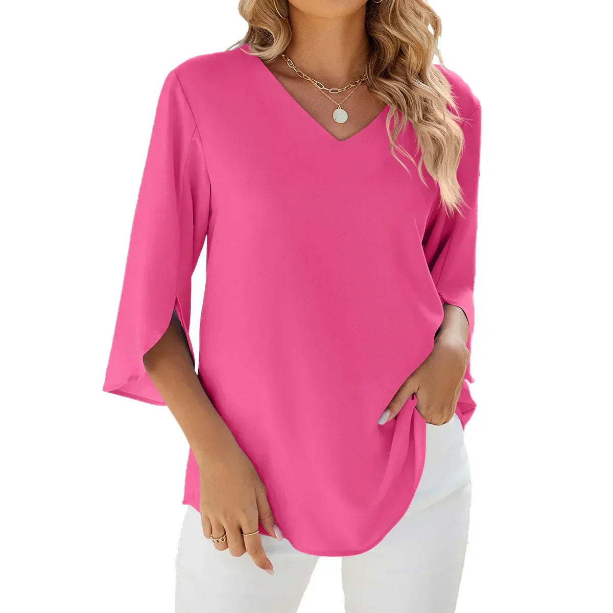 Cara | Women's V-neck Blouse