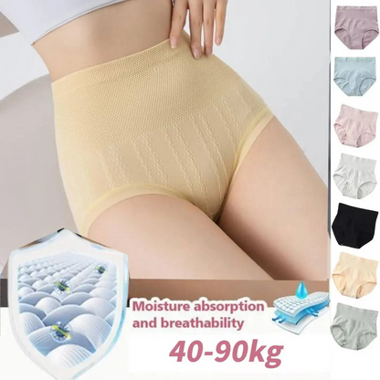 Women's Antibacterial High-Waisted Tummy Control Underwear