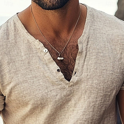 Frank | Men's Casual Shirt with V-Neck