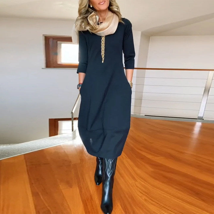 Sara | Women's Chic and Cozy Midi Dress