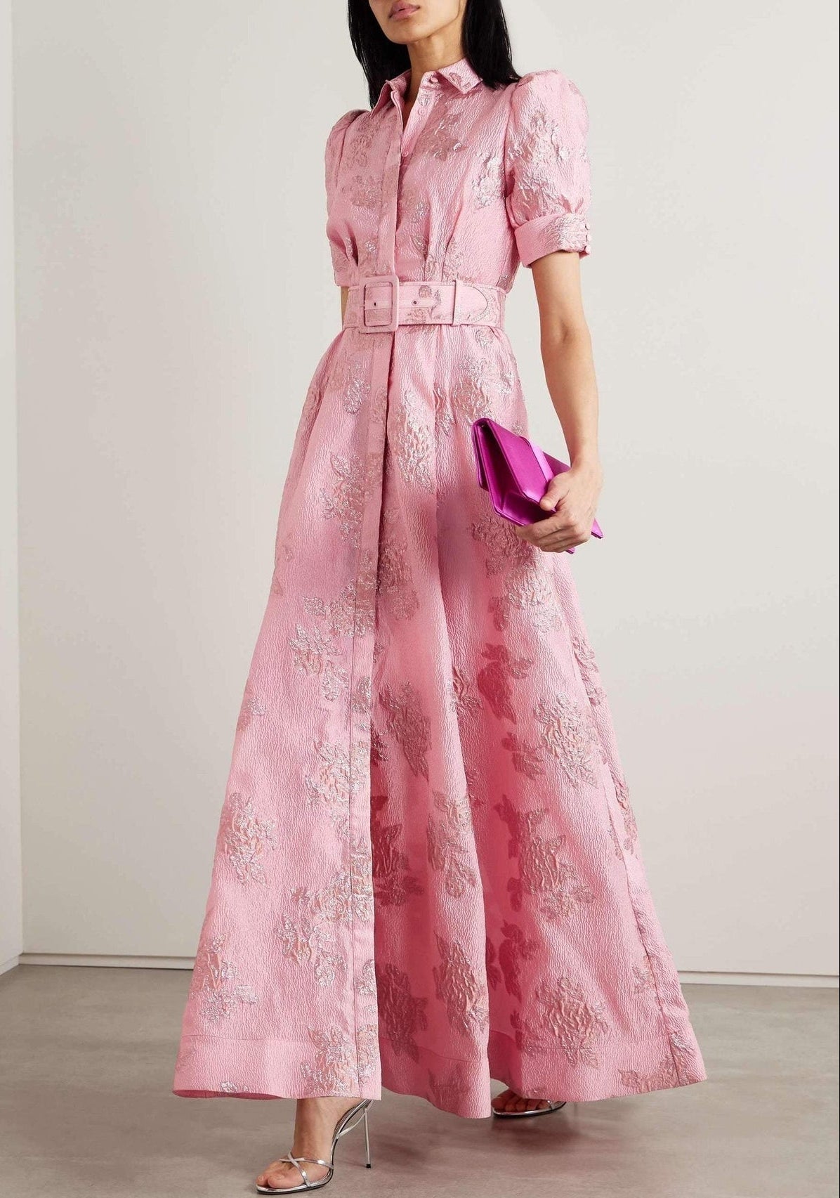 Aria | Women's Floral Short Puff Sleeve Dress