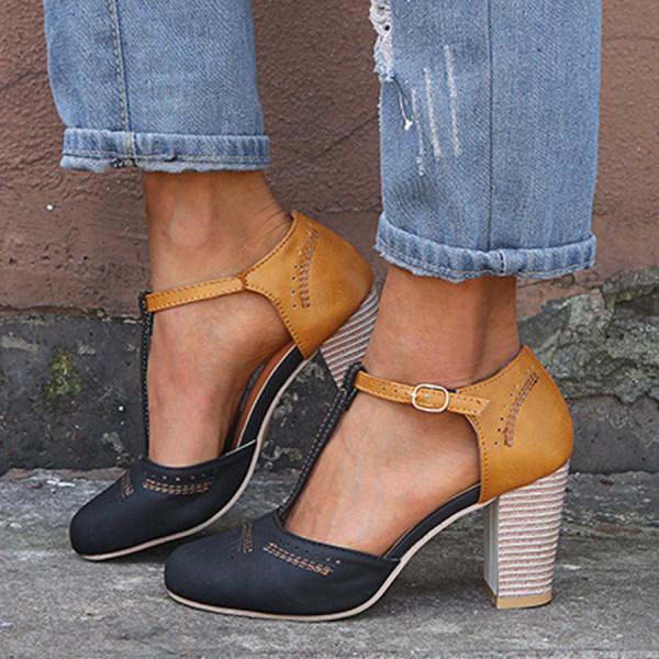Janet | Women's Slip-Resistant Slip-On Stylish Orthopedic Heels with Arch Support