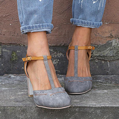Janet | Women's Slip-Resistant Slip-On Stylish Orthopedic Heels with Arch Support