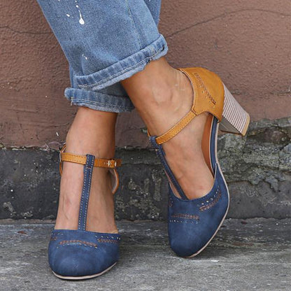 Janet | Women's Slip-Resistant Slip-On Stylish Orthopedic Heels with Arch Support