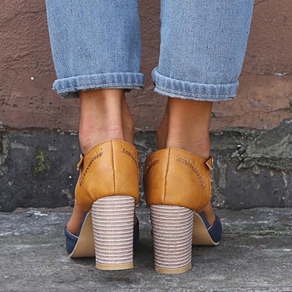 Janet | Women's Slip-Resistant Slip-On Stylish Orthopedic Heels with Arch Support