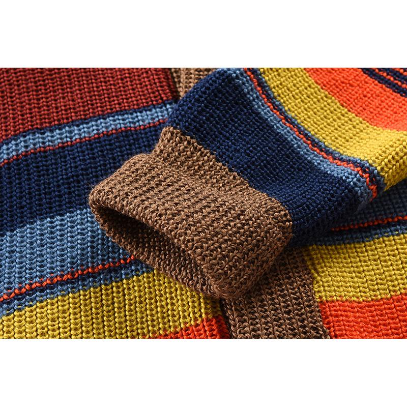 Marcus | Striped Relaxed Colourblock Men's Vest with Lapel Collar