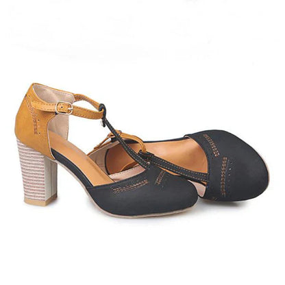 Janet | Women's Slip-Resistant Slip-On Stylish Orthopedic Heels with Arch Support