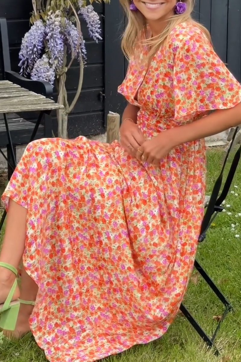 Pauline | Women's Long Maxi dress with floral print