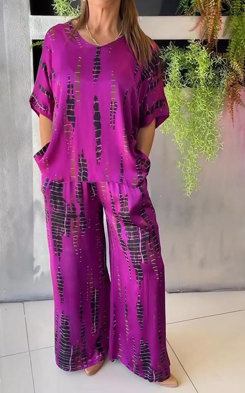 Marie | Women's Relaxed Casual Printed Set
