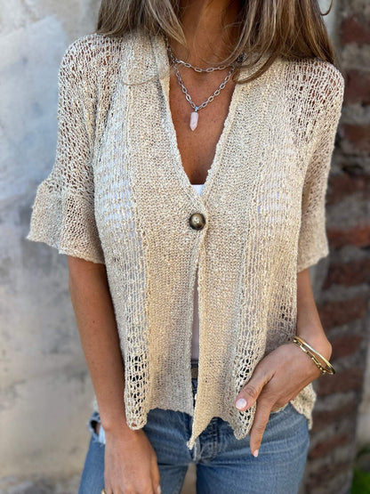 Barbara | Women's Longline Elegant Textured Top