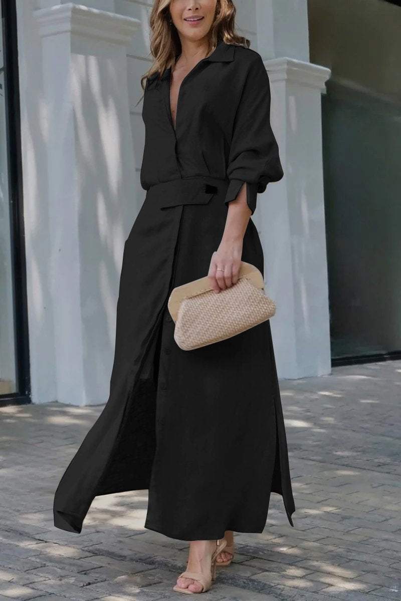 Jeanette | Women's V-Neck Maxi Dress