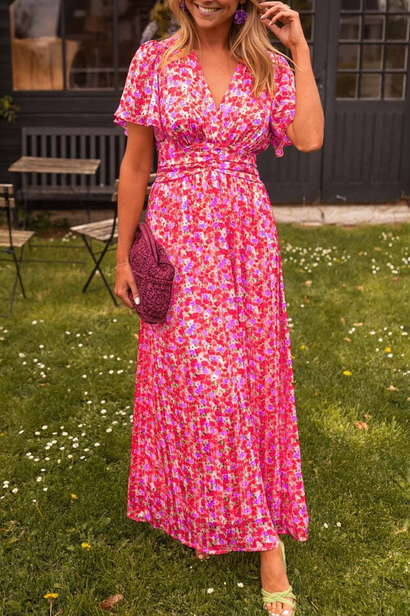 Pauline | Women's Long Maxi dress with floral print