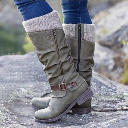 Bonnie | Women's Cushioned Buckle Orthopedic Comfort Ankle Boots