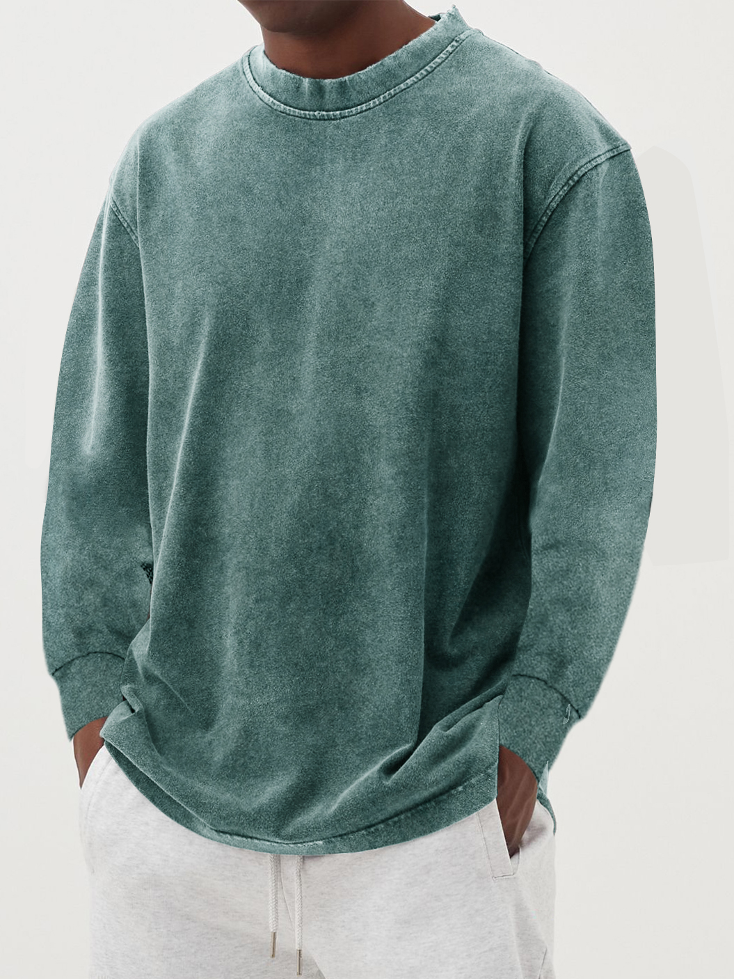 Cristiano | Men's Longline Relaxed Modern Long Sleeve Shirt