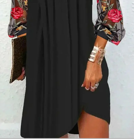 Renée | Women's Elegant Mini Dress with V-Neck