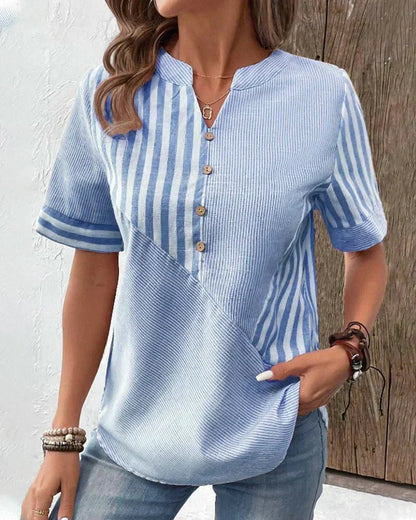Lila | Women's Longline Cozy Striped Top