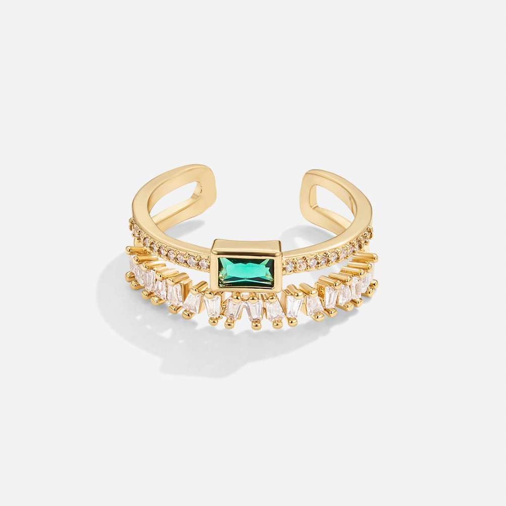 Eugenia | Ring made of layered crystal