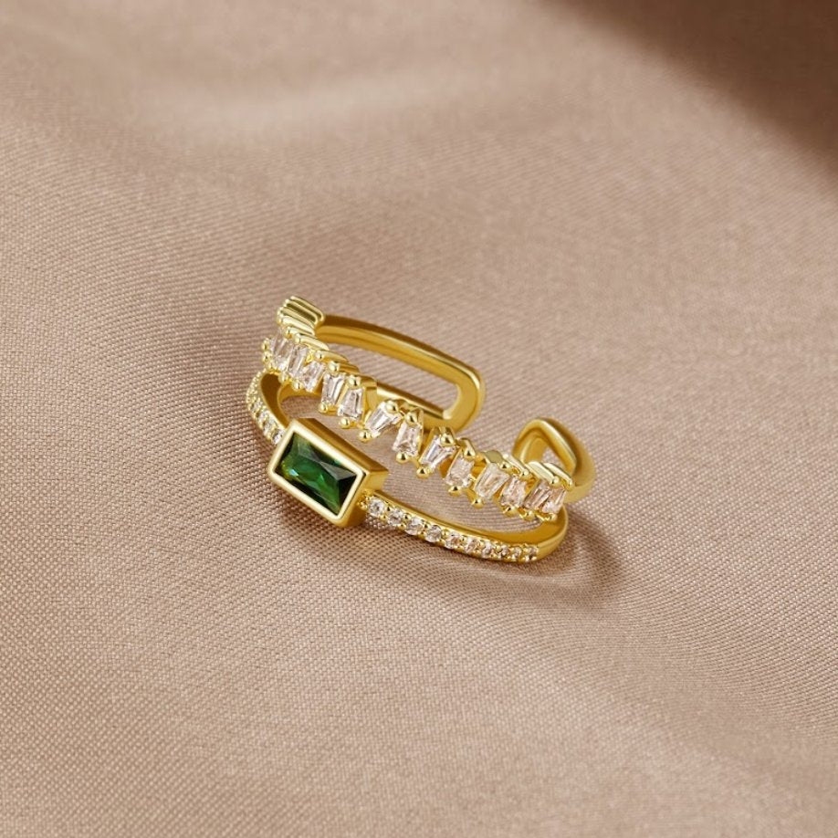 Eugenia | Ring made of layered crystal