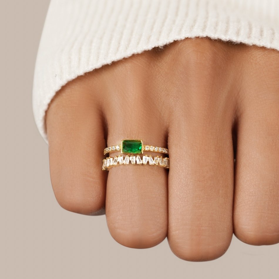Eugenia | Ring made of layered crystal