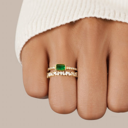 Eugenia | Ring made of layered crystal